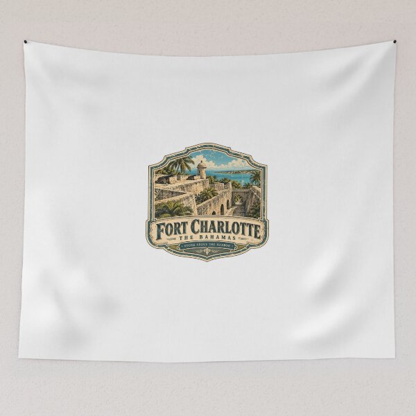 Item preview, Fort Charlotte The Bahamas Stone Above The Harbor Travel Souvenir Caribbean Landmark History designed and sold by Star3NowForMe.