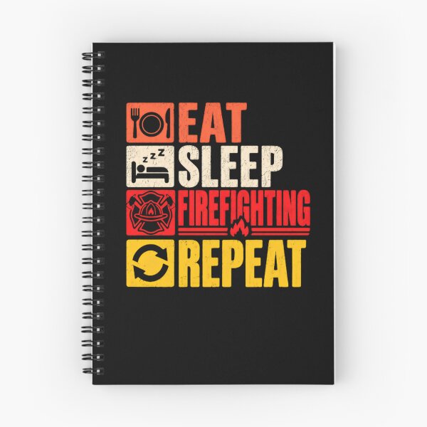 Item preview, Eat Sleep Firefighting Repeat Firefighter Life Profession designed and sold by HumansStuck12.