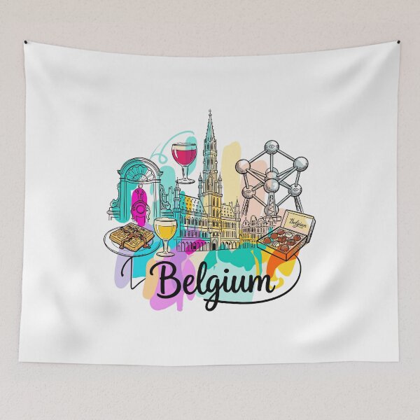 Item preview, Brussels Belgium Travel Art designed and sold by EdwinkOne.