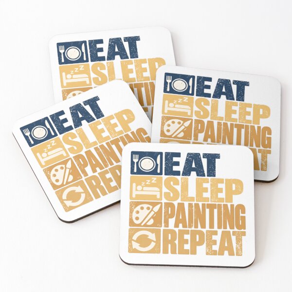 Item preview, Eat Sleep Painting Repeat Painter Artist Life Hobby designed and sold by NeedForParks.