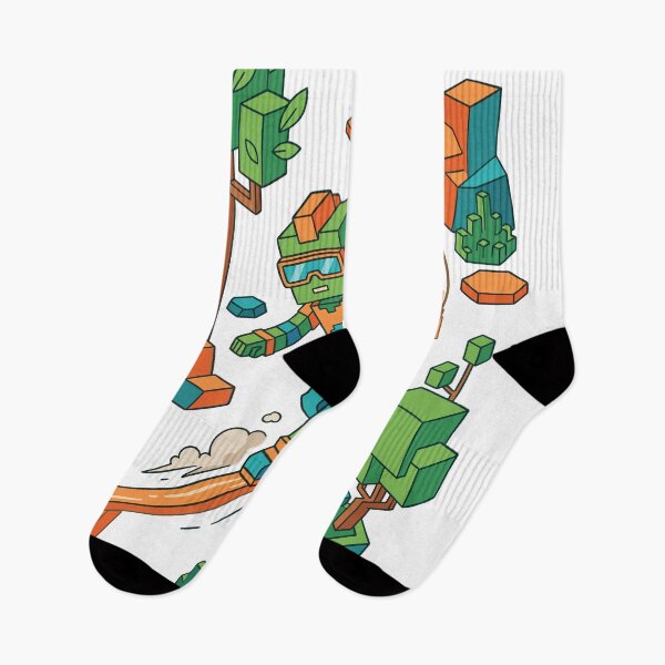 Item preview, Blocky Snowboarder Character Forest Design designed and sold by Ranpict.