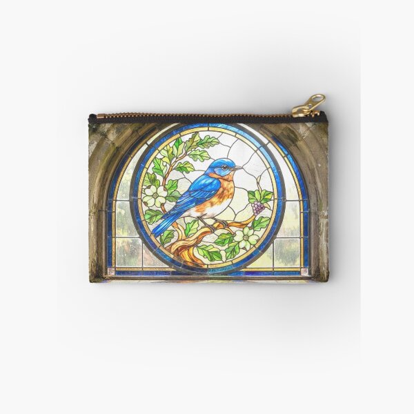 Item preview, Stained glass window bluebird designed and sold by Stevercortinas.
