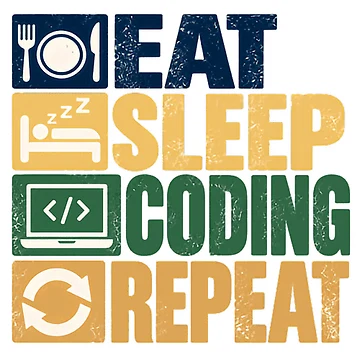 Artwork thumbnail, Eat Sleep Coding Repeat Programmer Developer Software Engineer by NeedForParks
