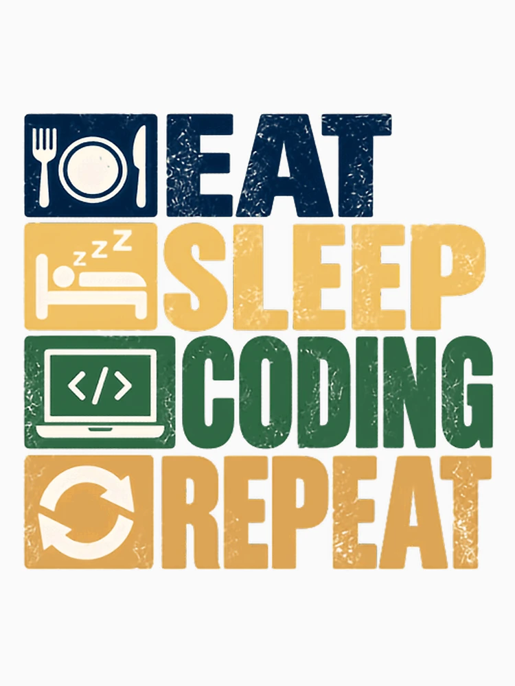 Thumbnail 4 of 4, Racerback Tank Top, Eat Sleep Coding Repeat Programmer Developer Software Engineer designed and sold by NeedForParks.