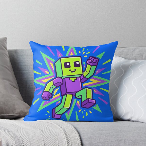Item preview, Blocky Character Neon Burst Design designed and sold by Ranpict.