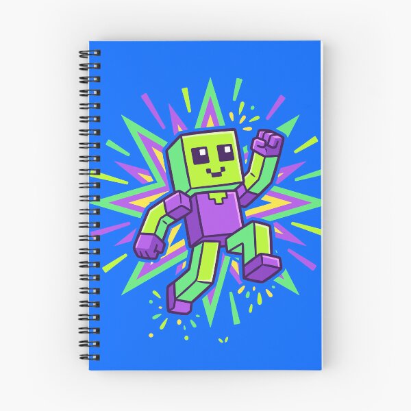 Item preview, Blocky Character Neon Burst Design designed and sold by Ranpict.