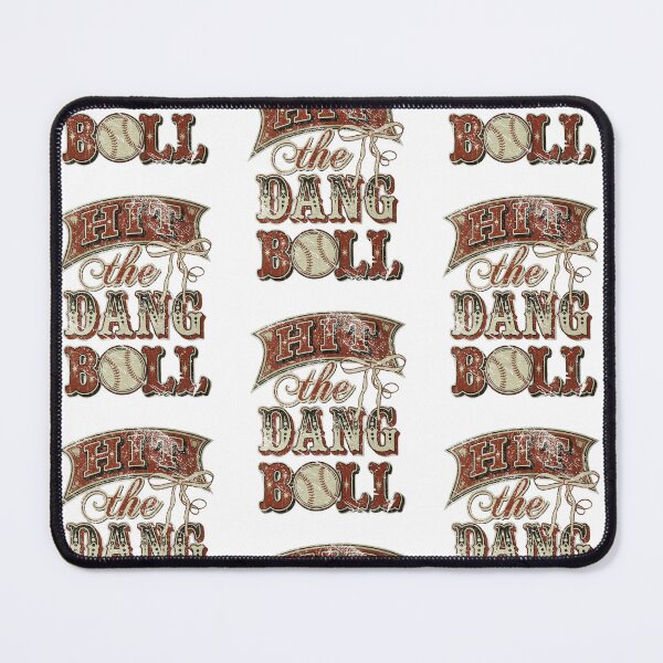 Item preview, Hit The Dang Ball Funny Vintage Baseball Softball Game Day Bow Graphic designed and sold by CaChimShop.