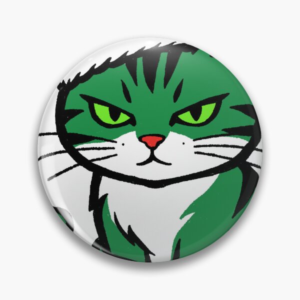 Item preview, Grumpy Green Cat Christmas designed and sold by SugarCore.