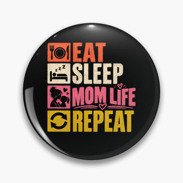 Item preview, Eat Sleep Mom Life Repeat Motherhood Moms Mothers Parenthood designed and sold by JonesFlora2025.
