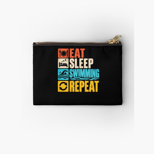 Item preview, Eat Sleep Swimming Repeat Swimmer Swim Team Sports designed and sold by HumansStuck12.