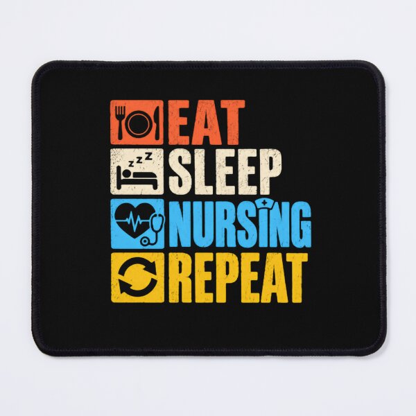 Item preview, Eat Sleep Nursing Repeat Registered Nurse Healthcare Worker designed and sold by JonesFlora2025.