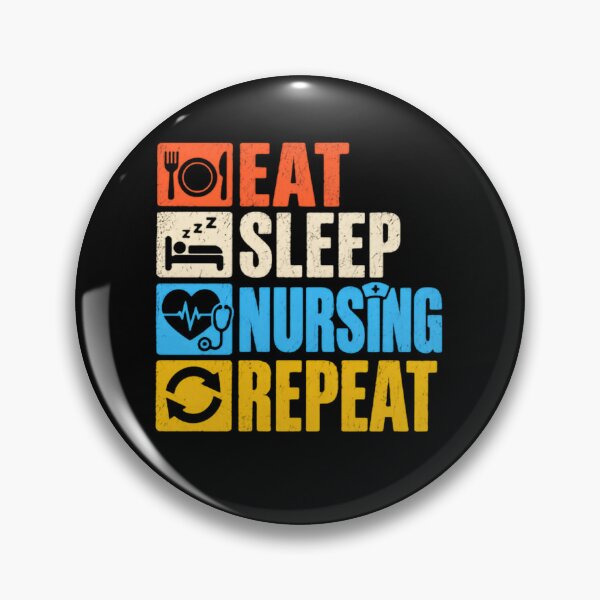 Item preview, Eat Sleep Nursing Repeat Registered Nurse Healthcare Worker designed and sold by JonesFlora2025.