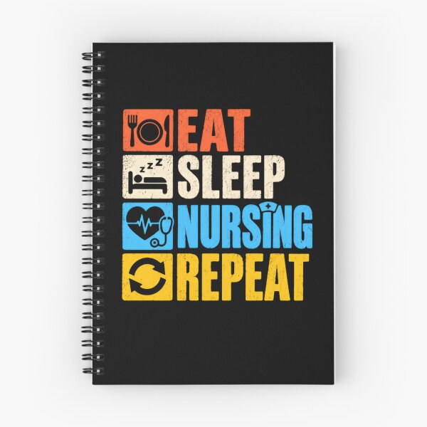 Item preview, Eat Sleep Nursing Repeat Registered Nurse Healthcare Worker designed and sold by JonesFlora2025.