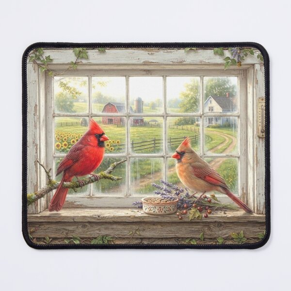 Item preview, Beautiful red birds designed and sold by Stevercortinas.