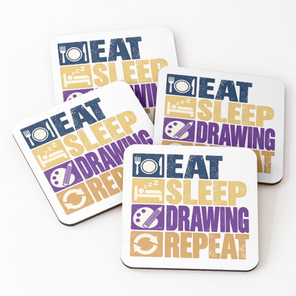 Item preview, Eat Sleep Drawing Repeat Artist Hobby Sketching Art Lover designed and sold by NeedForParks.