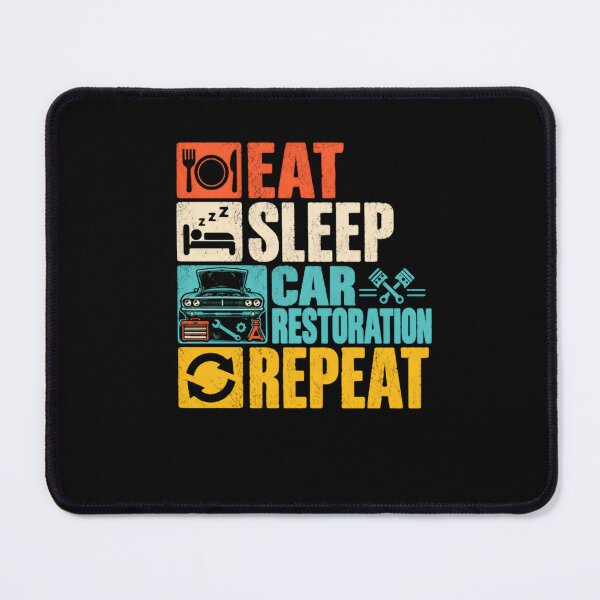 Item preview, Eat Sleep Car Restoration Repeat Auto Mechanic Enthusiast designed and sold by HumansStuck12.