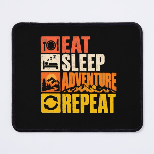 Item preview, Eat Sleep Adventure Repeat Outdoor Traveler Explorer Hiker designed and sold by JonesFlora2025.