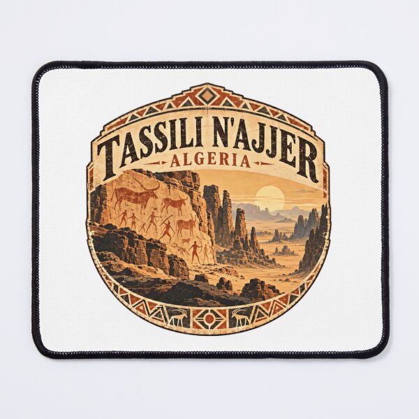 Item preview, Tassili N'Ajjer Algeria Prehistoric Rock Art Sahara Desert Travel designed and sold by Star3NowForMe.