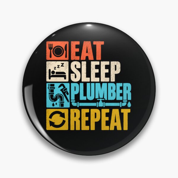 Item preview, Eat Sleep Plumber Repeat Plumbing Professional Tradesman designed and sold by JonesFlora2025.