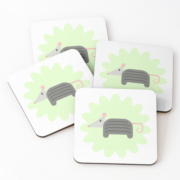 Item preview, Cute opossum v2 (green flower) designed and sold by Angieozvel.