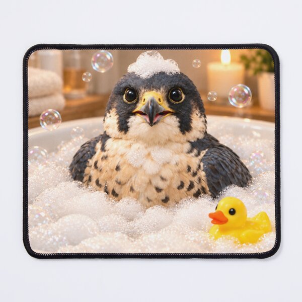 Item preview, Peregrine Falcon Bathtub Bubble Soak designed and sold by Sillytoe.