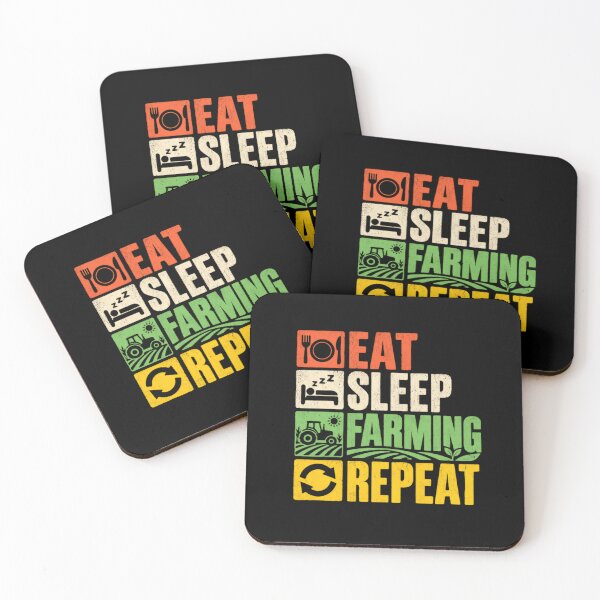 Item preview, Eat Sleep Farming Repeat Farmer Agriculture Enthusiast designed and sold by HumansStuck12.