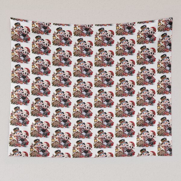 Item preview, Snowman & Panda Christmas Cuddle – Cozy Holiday Magic designed and sold by HoMya.