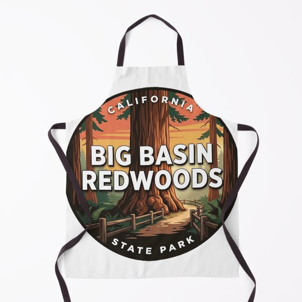 Item preview, Big Basin Giant Redwood Trail Round Badge Sticker California State Park designed and sold by DetourDgn.