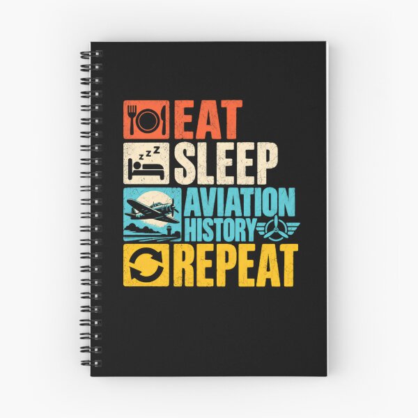 Item preview, Eat Sleep Aviation History Repeat Airman Aircraft History Buff designed and sold by HumansStuck12.