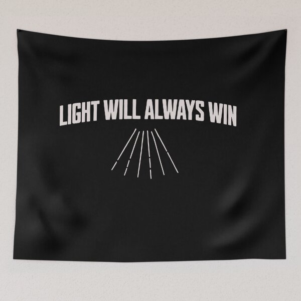 Item preview, Light Will Always Win Minimalist Aesthetic Quote Art (2026) designed and sold by HeHeStudio.