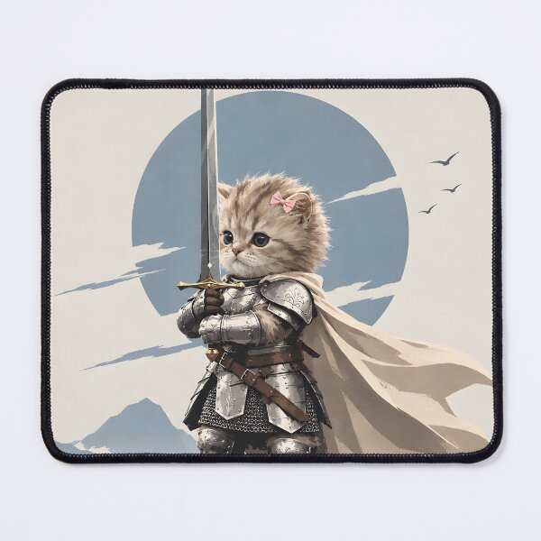 Item preview, Small Knight Big Dreams Cute Fantasy Kitten designed and sold by iwzzuel.