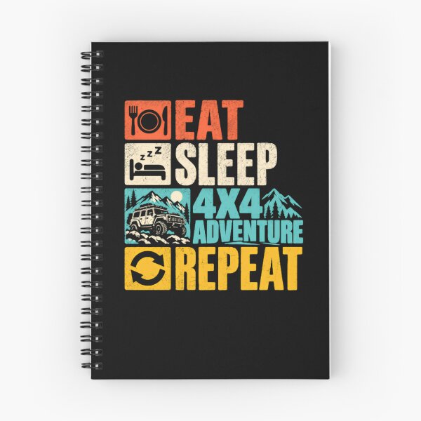 Item preview, Eat Sleep 4x4 Adventure Repeat Off Roading Enthusiast designed and sold by HumansStuck12.
