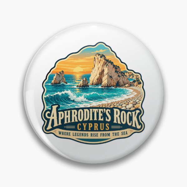 Item preview, Aphrodite's Rock Cyprus Where Legends Rise From The Sea Travel Vacation Souvenir designed and sold by Star3NowForMe.