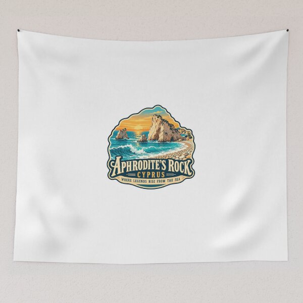 Item preview, Aphrodite's Rock Cyprus Where Legends Rise From The Sea Travel Vacation Souvenir designed and sold by Star3NowForMe.