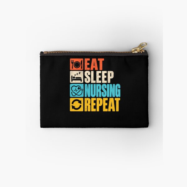 Item preview, Eat Sleep Nursing Repeat Nurse Life Healthcare Professional designed and sold by HumansStuck12.
