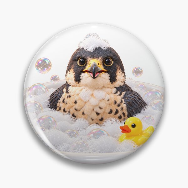 Item preview, Peregrine Falcon Bathtub Duck Visit designed and sold by Sillytoe.