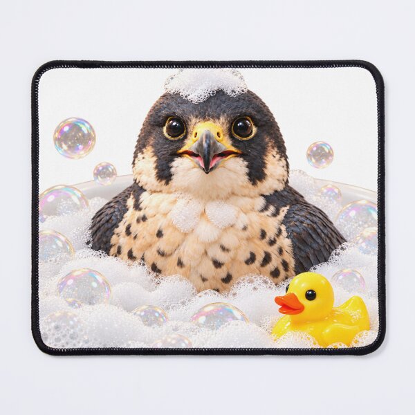 Item preview, Peregrine Falcon Bathtub Duck Visit designed and sold by Sillytoe.