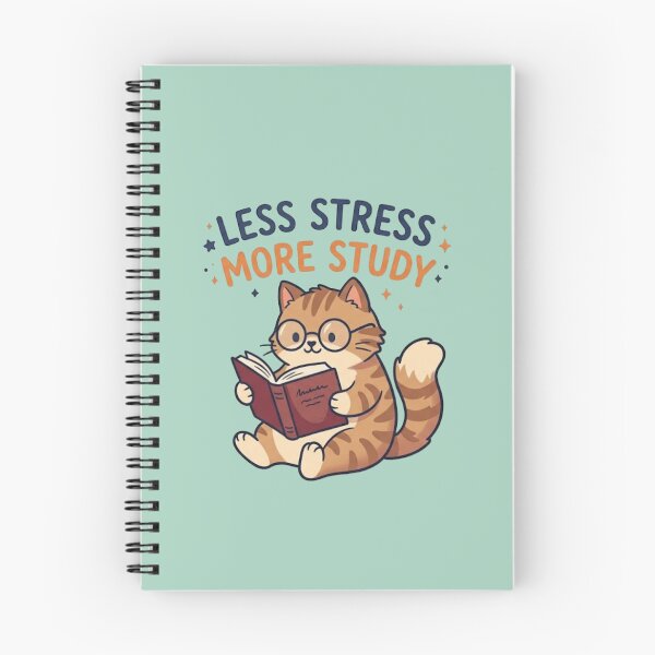 Item preview, Less Stress More Study Cute Academic Motivation Quote designed and sold by WallMuseStudio .