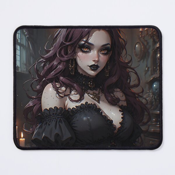 Item preview, Hot Halloween Anime Babe Goth Mommy Waifu Woman designed and sold by Your New Fixation.