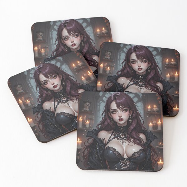 Item preview, Hot Halloween Anime Babe Goth Mommy Waifu Woman designed and sold by Your New Fixation.