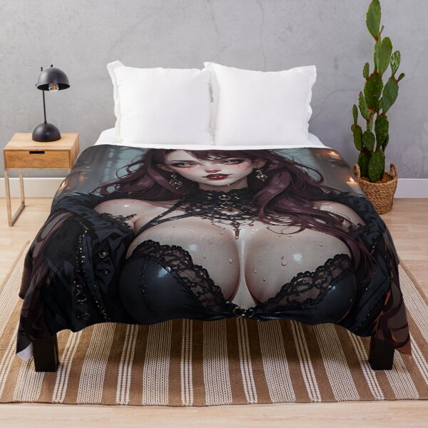 Item preview, Hot Halloween Anime Babe Goth Mommy Waifu Woman designed and sold by Your New Fixation.