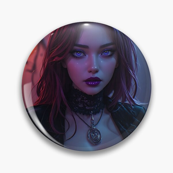 Item preview, Hot Halloween Anime Babe Goth Mommy Waifu Woman designed and sold by Your New Fixation.