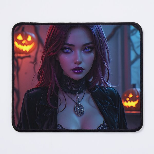 Item preview, Hot Halloween Anime Babe Goth Mommy Waifu Woman designed and sold by Your New Fixation.