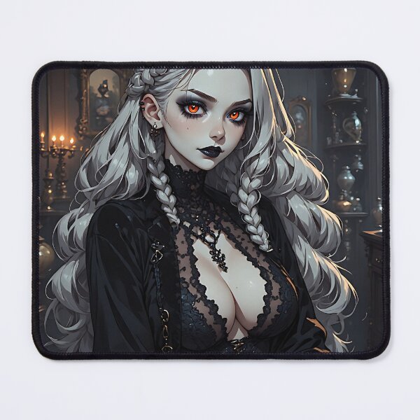 Item preview, Hot Halloween Anime Babe Goth Mommy Waifu Woman designed and sold by Your New Fixation.