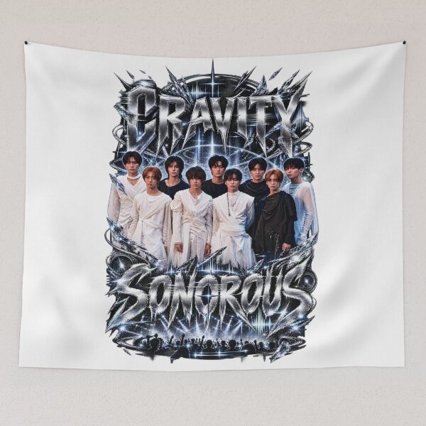 Item preview, CRAVITY SONOROUS Dark Soundwave Group Art designed and sold by Valeree Store.