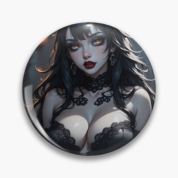 Item preview, Hot Halloween Anime Babe Goth Mommy Waifu Woman designed and sold by Your New Fixation.