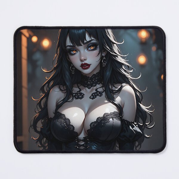 Item preview, Hot Halloween Anime Babe Goth Mommy Waifu Woman designed and sold by Your New Fixation.