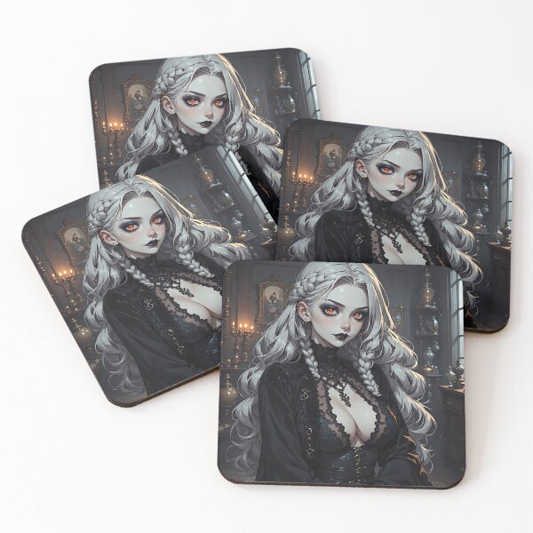 Item preview, Hot Halloween Anime Babe Goth Mommy Waifu Woman designed and sold by Your New Fixation.