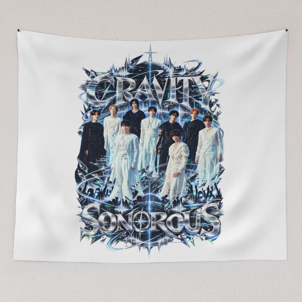 Item preview, CRAVITY SONOROUS Futuristic Concert Poster designed and sold by Valeree Store.