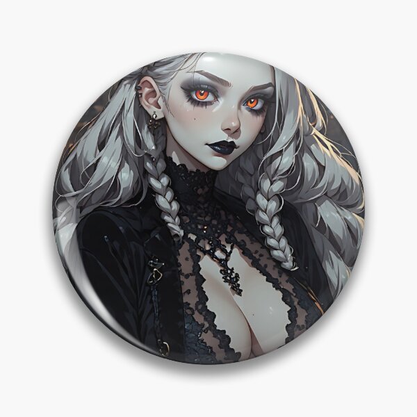Item preview, Hot Halloween Anime Babe Goth Mommy Waifu Woman designed and sold by Your New Fixation.